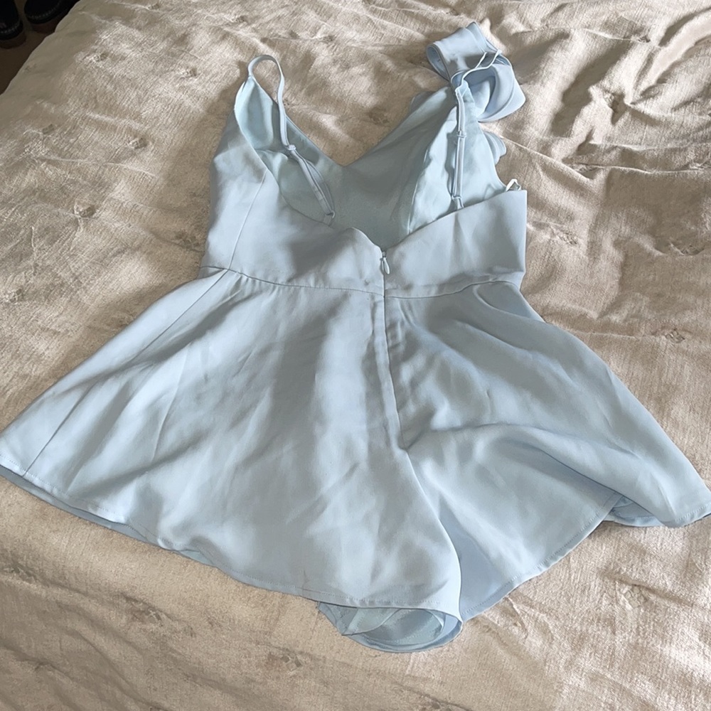Pale Blue Mini Romper Size Small - Picture 7 of 9